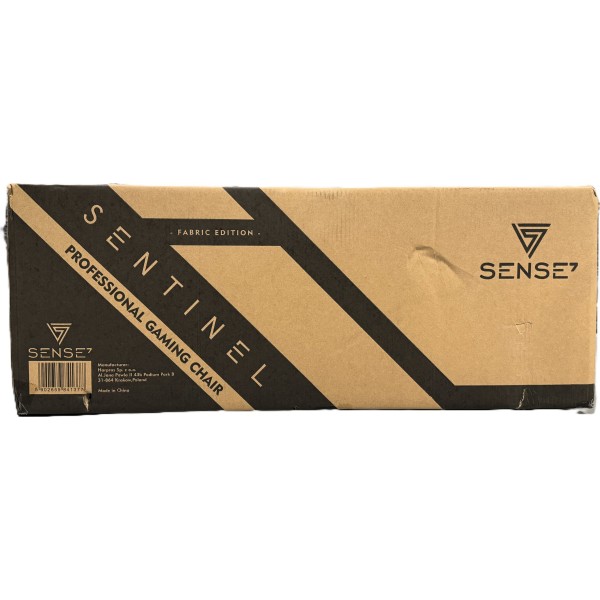 Ігрове крісло SENSE7 Sentinel, тканина, чорне