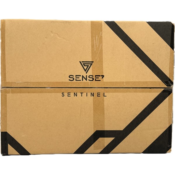 Ігрове крісло SENSE7 Sentinel, тканина, чорно-сіре