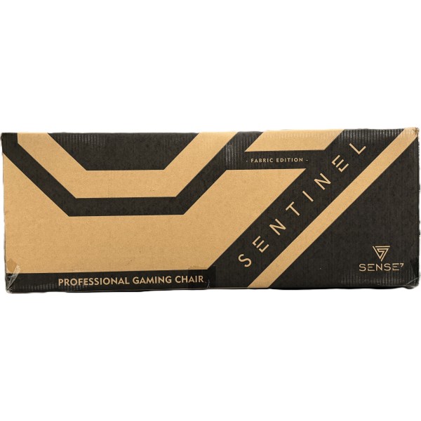 Ігрове крісло SENSE7 Sentinel, тканина, чорно-сіре