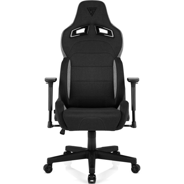 Ігрове крісло SENSE7 Sentinel, тканина, чорно-сіре