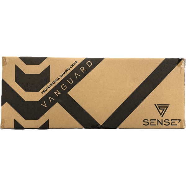 Ігрове крісло SENSE7 Vanguard, екошкіра, чорне