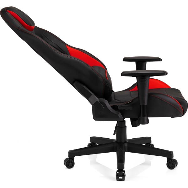 Ігрове крісло SENSE7 Vanguard, екошкіра, чорно-червоне