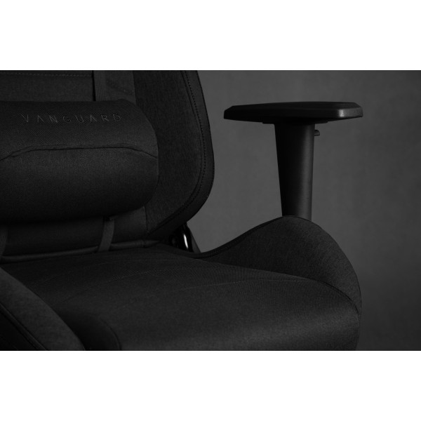 Ігрове крісло SENSE7 Vanguard, тканина, чорне