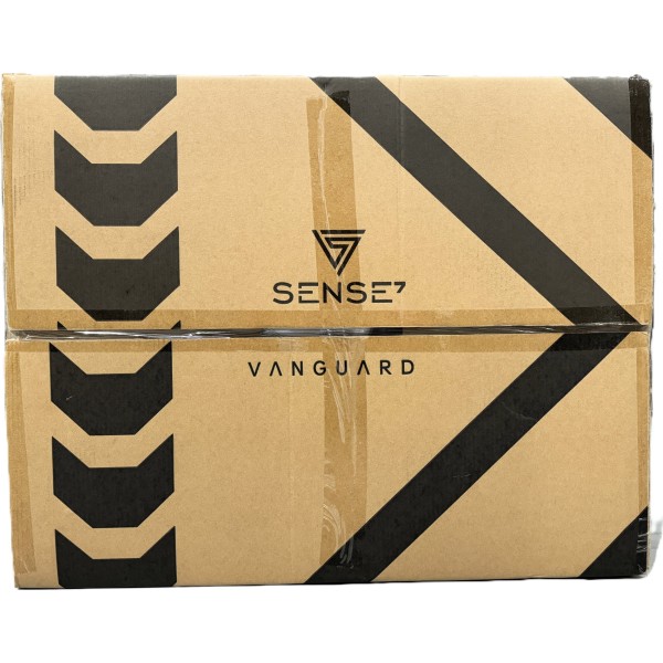 Ігрове крісло SENSE7 Vanguard, тканина, чорне