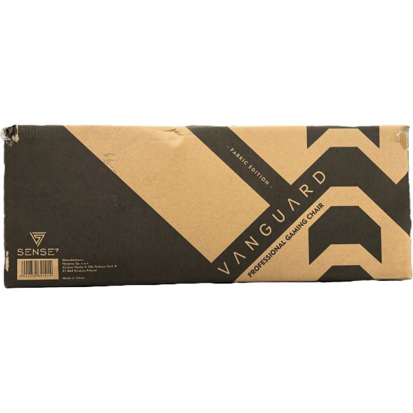 Ігрове крісло SENSE7 Vanguard, тканина, чорне