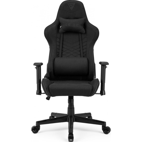 Ігрове крісло SENSE7 Spellcaster, тканина, чорне