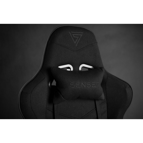 Ігрове крісло SENSE7 Spellcaster, тканина, чорне