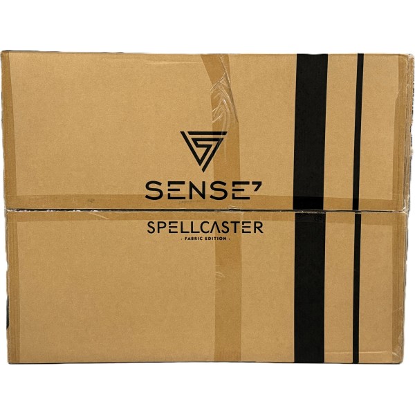 Ігрове крісло SENSE7 Spellcaster, тканина, чорне