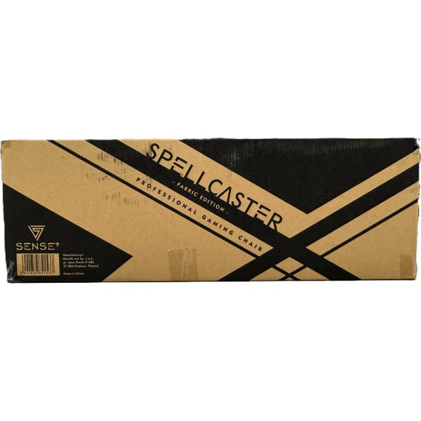 Ігрове крісло SENSE7 Spellcaster, тканина, чорне