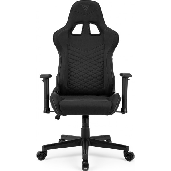 Ігрове крісло SENSE7 Spellcaster, тканина, чорне