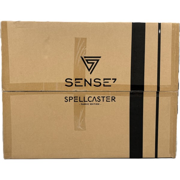 Ігрове крісло SENSE7 Spellcaster, тканина, чорно-сіре