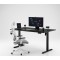 Стіл з регулюванням висоти Sense7 Nojo 140×70 см, електричний, чорний + крісло Tone, біло-сіре