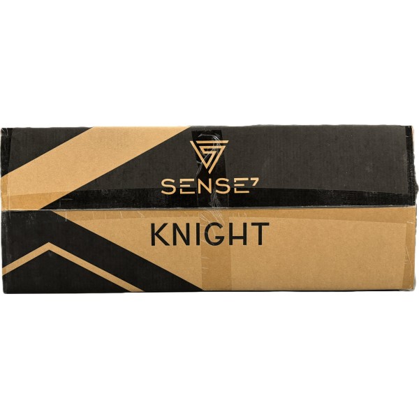 Ігрове крісло SENSE7 Knight, тканина, чорно-червоне
