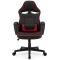 Ігрове крісло SENSE7 Knight, тканина, чорно-червоне