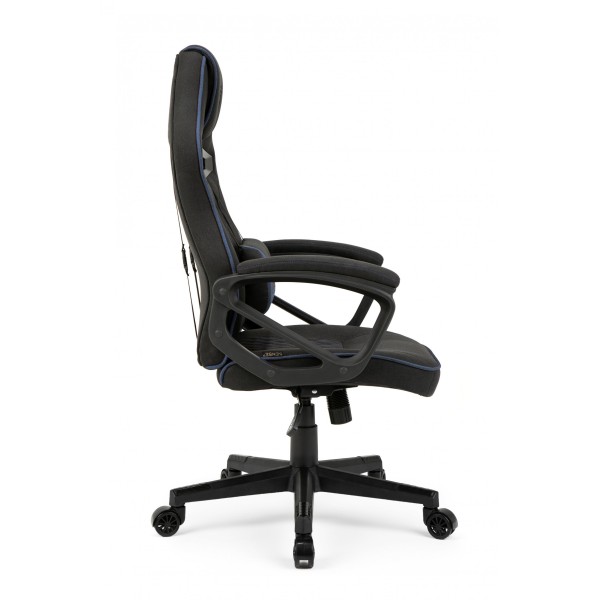 Ігрове крісло SENSE7 Knight, тканина, чорно-синє
