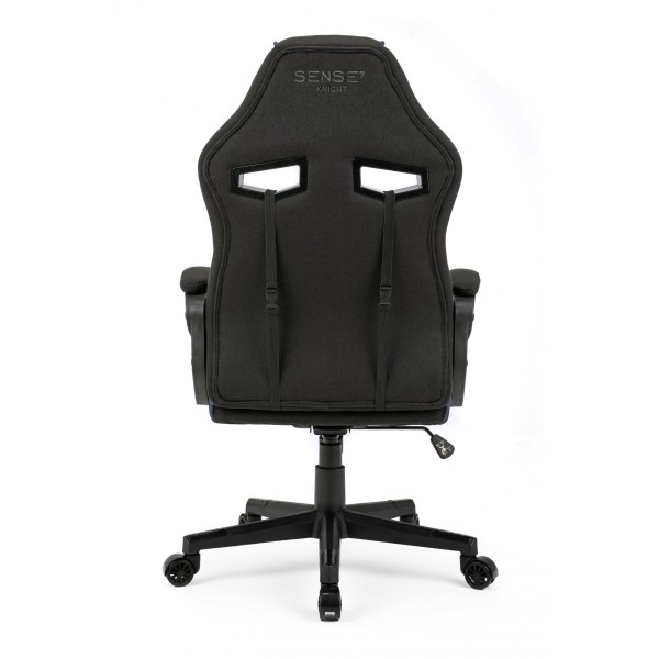 Ігрове крісло SENSE7 Knight, тканина, чорно-синє