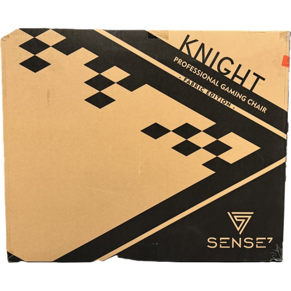 Ігрове крісло SENSE7 Knight, тканина, чорне