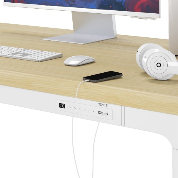 Стіл з регулюванням висоти  SENSE7 Manma 160×80 см, електричний, МДФ