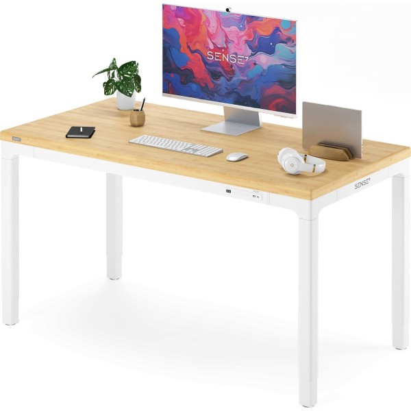 Стіл з регулюванням висоти  SENSE7 Manma 160×80 см, електричний, бамбук