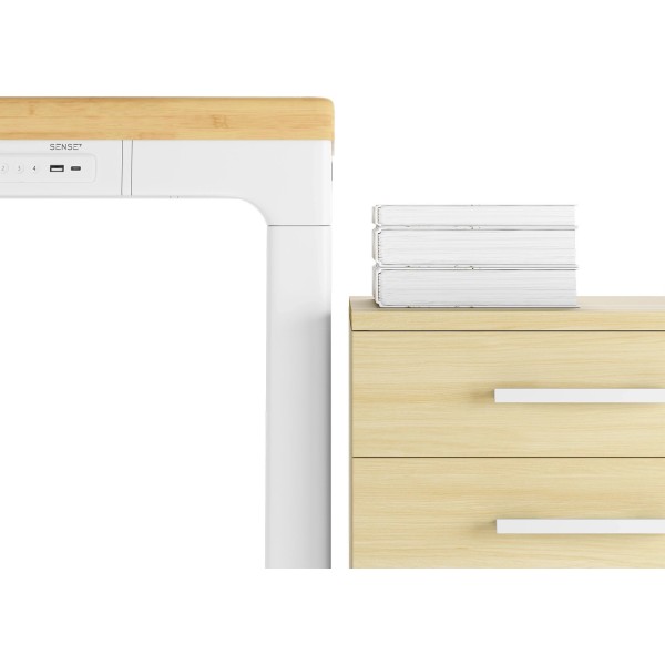 Стіл з регулюванням висоти  SENSE7 Manma 160×80 см, електричний, бамбук