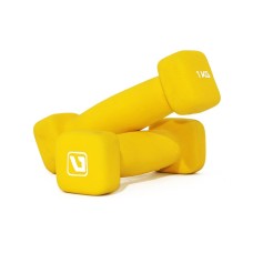 Гантелі неопренові LiveUp Square Head Dumbbell 2x1кг