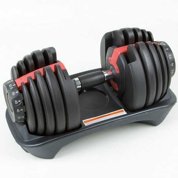 Гантель з регульованою вагою 2.3-24кг LiveUp Adjustable Dumbbell