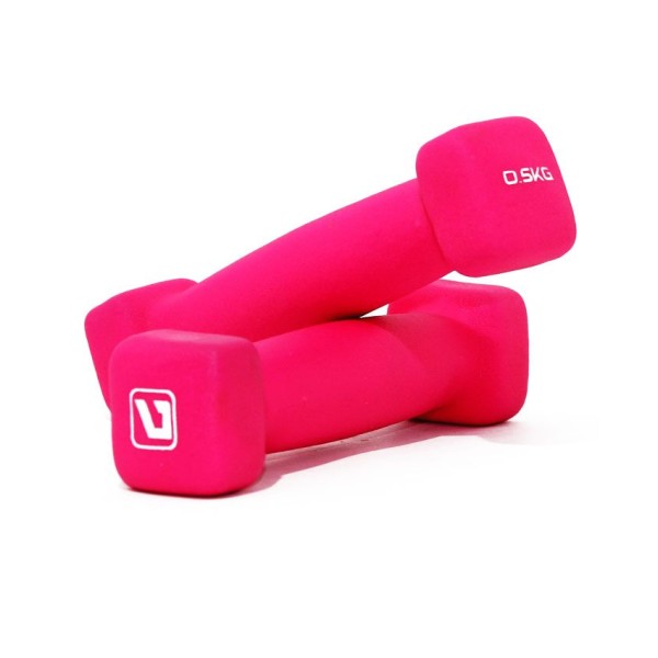 Гантелі неопренові LiveUp Square Head Dumbbell 2x0.5кг