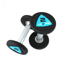 Гантелі уретанові пара LivePro Urethane Dumbbell 2x2кг