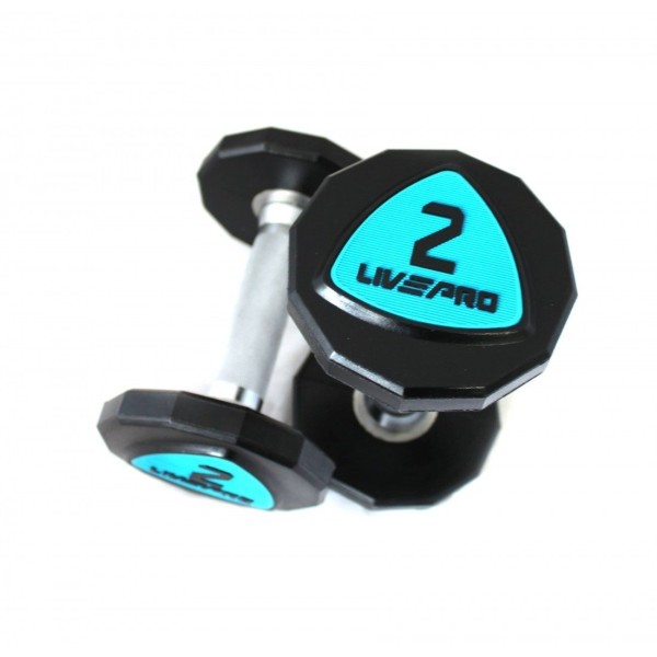 Гантелі уретанові пара LivePro Urethane Dumbbell 2x2кг