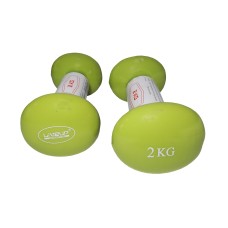 Гантелі вінілові LiveUp Vinyl Dumbbell EGG Head 2x2кг