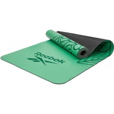 Килимок для йоги Reebok Natural Rubber Yoga Mat зелений, мандала 183 х 61 х 0,32 см