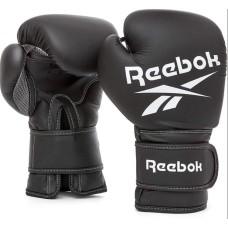 Боксерські рукавички Reebok Boxing Gloves чорний, білий Чол 10 унцій