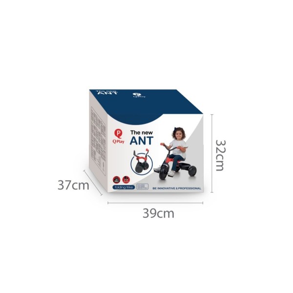Триколісний велосипед Qplay Ant, червоний