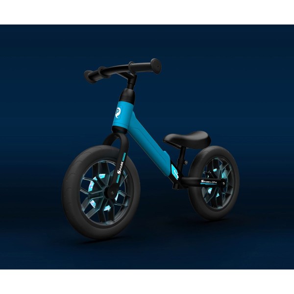 Біговел з гумовими колесами Qplay Spark, синій