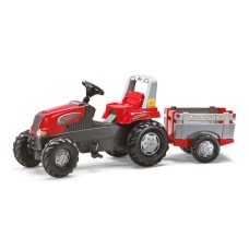 Трактор на педалі з причепом Rolly Toys Rolly Junior RT, червоний (800261)