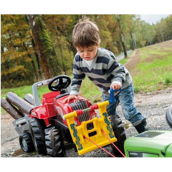 Трактор на педалі з причепом Rolly Toys Rolly Junior RT, червоний (800261)