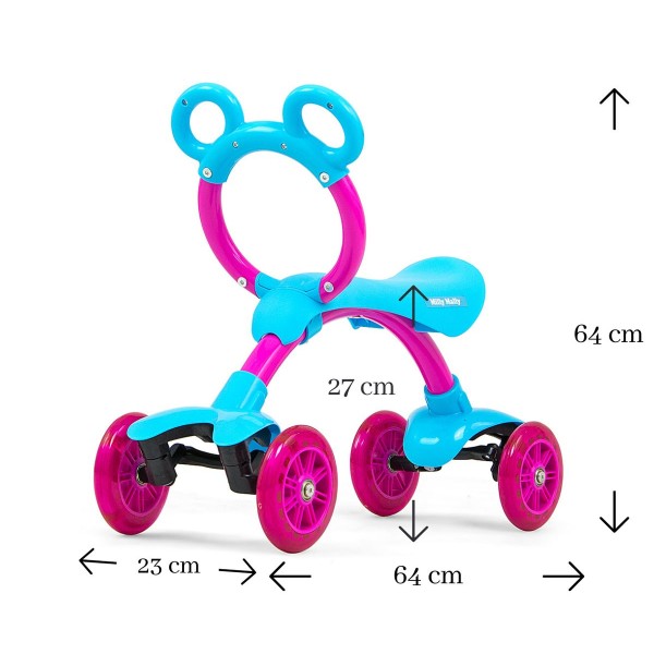Велосипед чотириколісний Milly Mally Orion Flash, різнобарвний