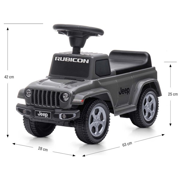 Машинка толокар Milly Mally Jeep Rubicon Gladiator, сірий