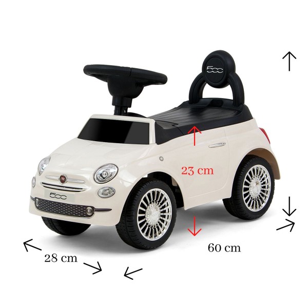 Машинка толокар Milly Mally Fiat 500, білий