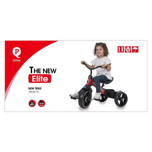 Триколісний велосипед Qplay Elite, червоний