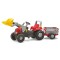 Трактор на педалі з причепом та ковшем Rolly Toys Rolly Junior RT, червоний (811397)