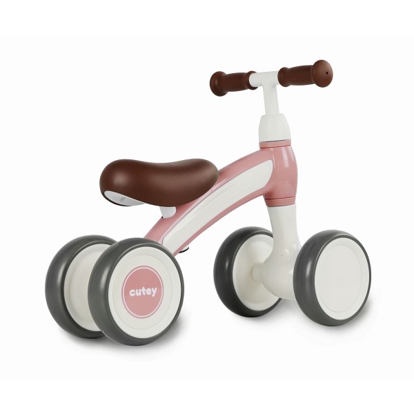 Qplay Cutey Retro - чотириколісний велосипед для дітей 1-3 років, рожевий
