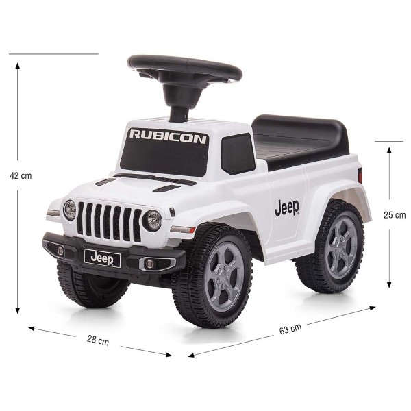 Машинка толокар Milly Mally Jeep Rubicon Gladiator, білий
