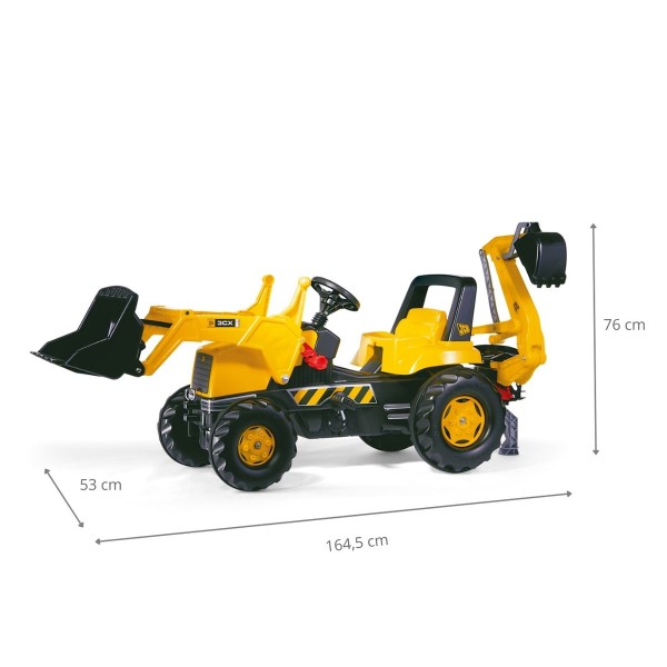 Трактор на педалі з причепом Rolly Toys Rolly Junior JCB (812004)