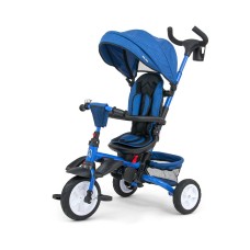 Триколісний велосипед Milly Mally Stanley Rubber, темно-синій