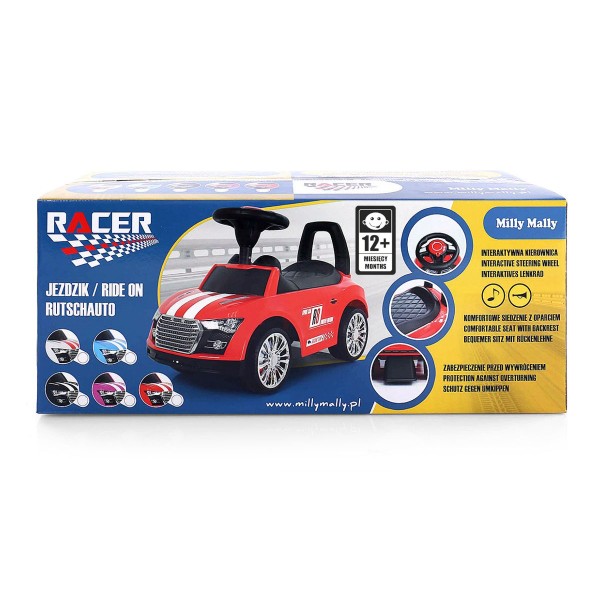 Машинка толокар Milly Mally Racer, червоний