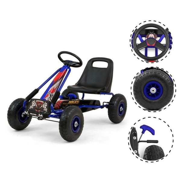 Дитячий веломобіль GoKart Milly Mally Thor, синій