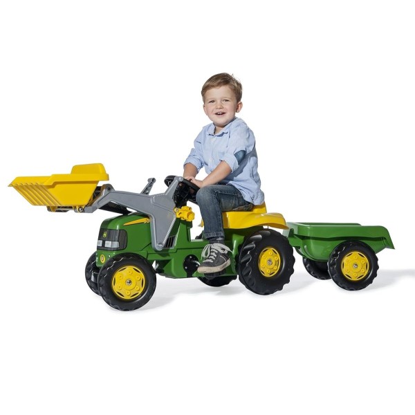 Трактор на педалі з причепом Rolly Toys Rolly Junior John Deere (811496)