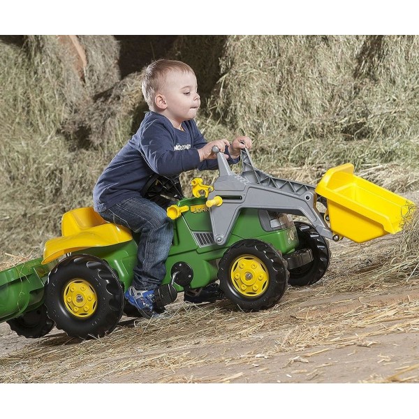 Трактор на педалі з причепом Rolly Toys Rolly Junior John Deere (811496)
