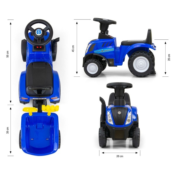 Дитячий трактор толокар Milly Mally New Holland T7, синій